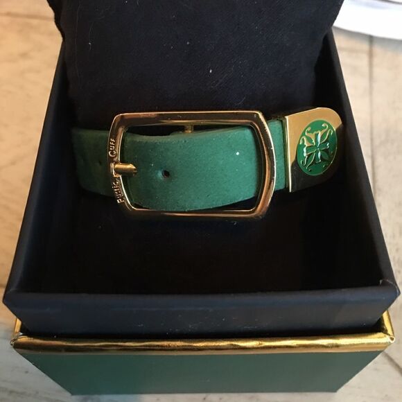 Rustic Cuff Kelly Green Suede Bracelet! - Picture 4 of 9